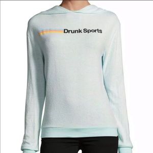 WILDFOX “Drunk Sports” hooded sweater/jumper